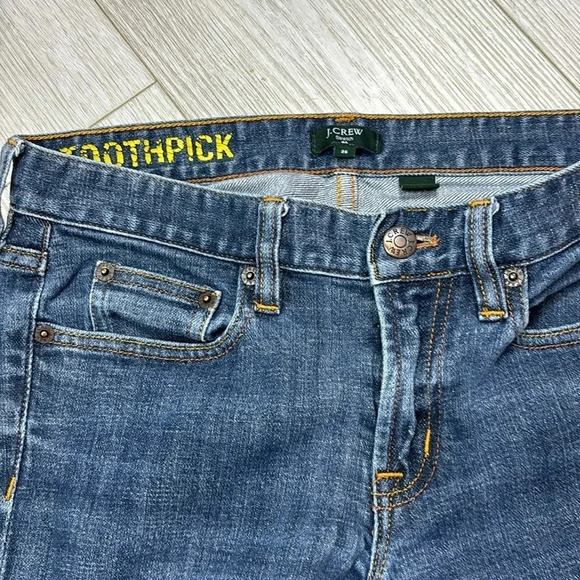 J. Crew Stretch curvy toothpick jeans in blue size 26 - Picture 3 of 11